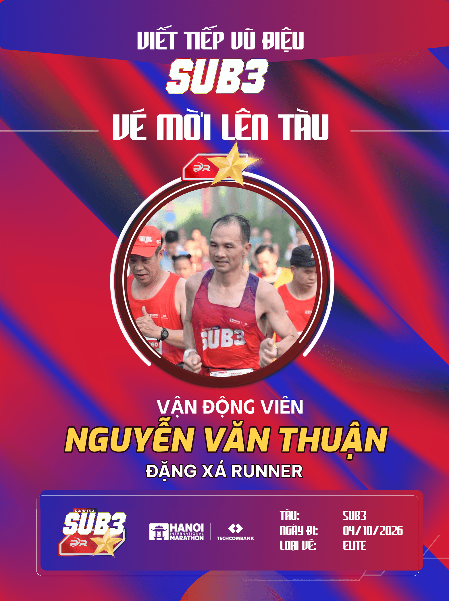 Nguyễn Văn Thuận: Bản Lĩnh Bền Bỉ Của Đặng Xá Runner Trên Đoàn Tàu SUB 3 – 2026