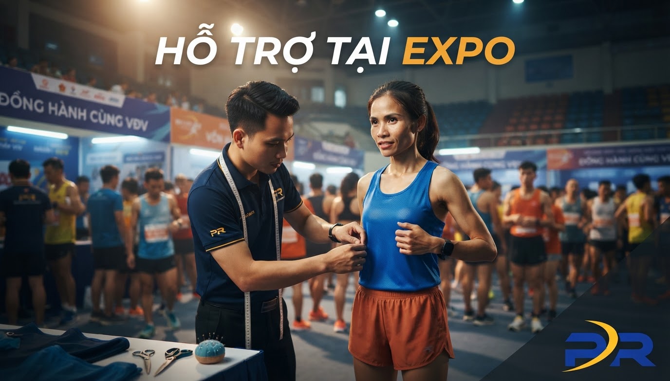 Dịch Vụ Hỗ Trợ Kỹ Thuật May Mặc Và Đổi Size Áo Khẩn Cấp Tại Race Expo Dành Cho Vận Động Viên Chạy Bộ Chuyên Nghiệp