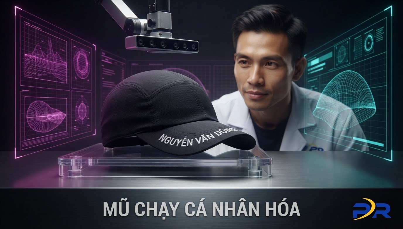 Cá Nhân Hóa Mũ Chạy Bộ Siêu Nhẹ: Kỹ Thuật Thêu Tên Và Logo Trên Vành Mũ Đạt Chuẩn Công Nghệ Ergonomic