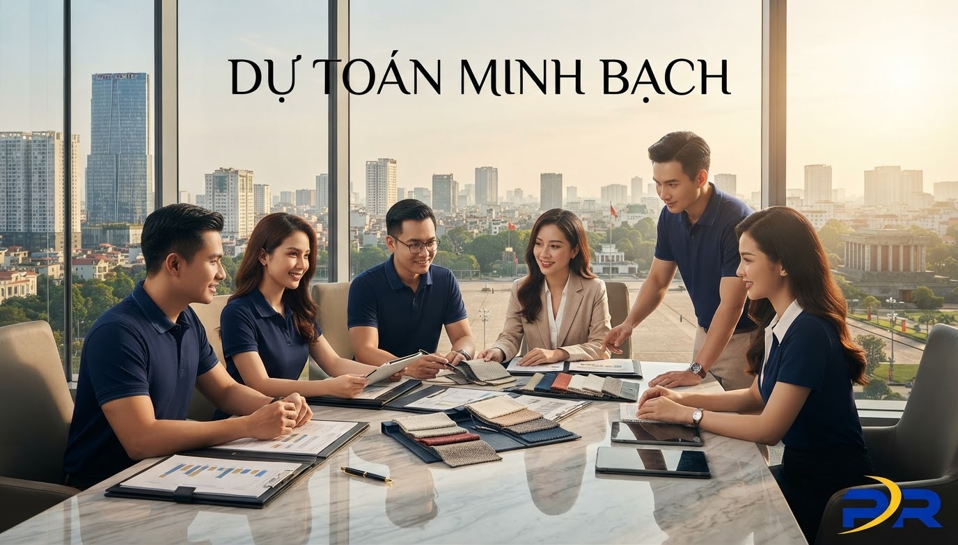Bảng Dự Toán Phân Bổ Chi Phí Đồng Phục Doanh Nghiệp Minh Bạch Từ PR SPORT: Bóc Tách Chi Tiết Từng Hạng Mục May Mặc B2B
