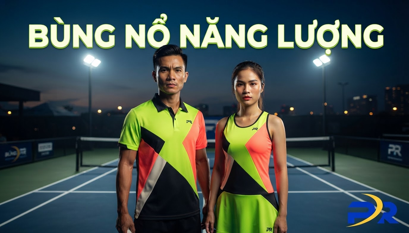 Đột Phá Bản Sắc Với Tông Màu Neon Rực Rỡ: Bùng Nổ Năng Lượng Và Khẳng Định Vị Thế Trên Sân Đấu Pickleball