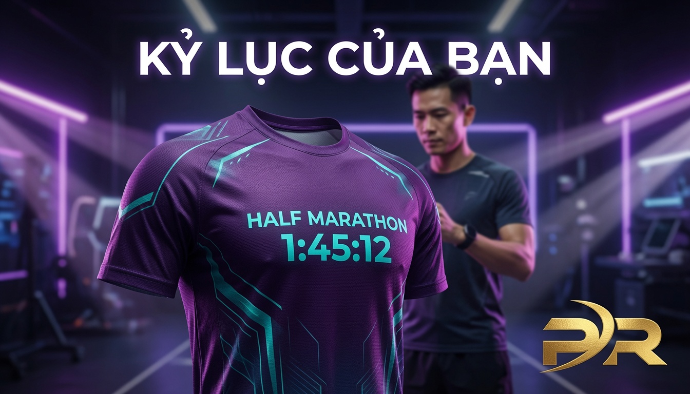 Bản Thiết Kế Bản Sắc Cá Nhân: Giải Pháp Khắc Họa Cột Mốc Kỷ Lục Half Marathon Lên Sợi Vải Công Nghệ Cao