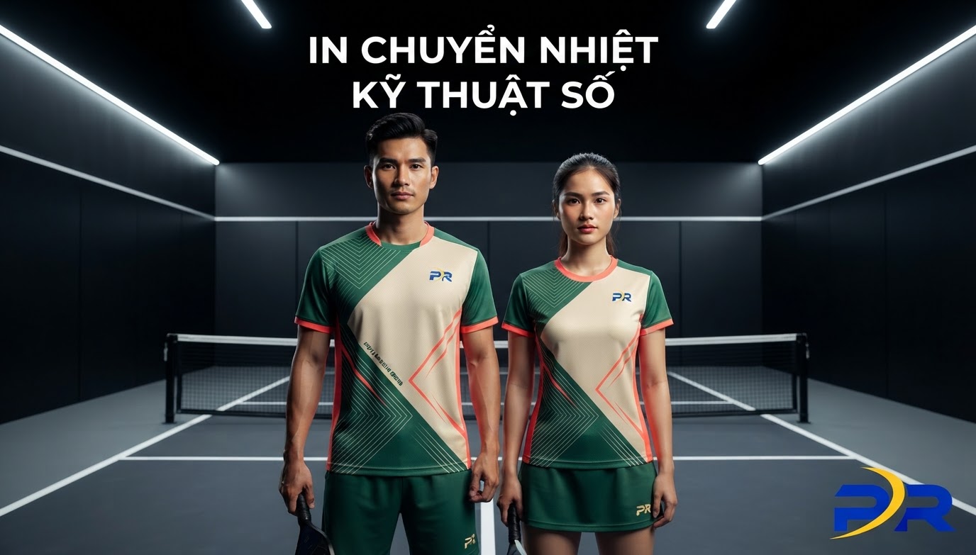 Công Nghệ In Chuyển Nhiệt Kỹ Thuật Số Toàn Phần: Giải Pháp Sắc Nét Từng Chi Tiết Viền Cho Đồng Phục Pickleball Cao Cấp