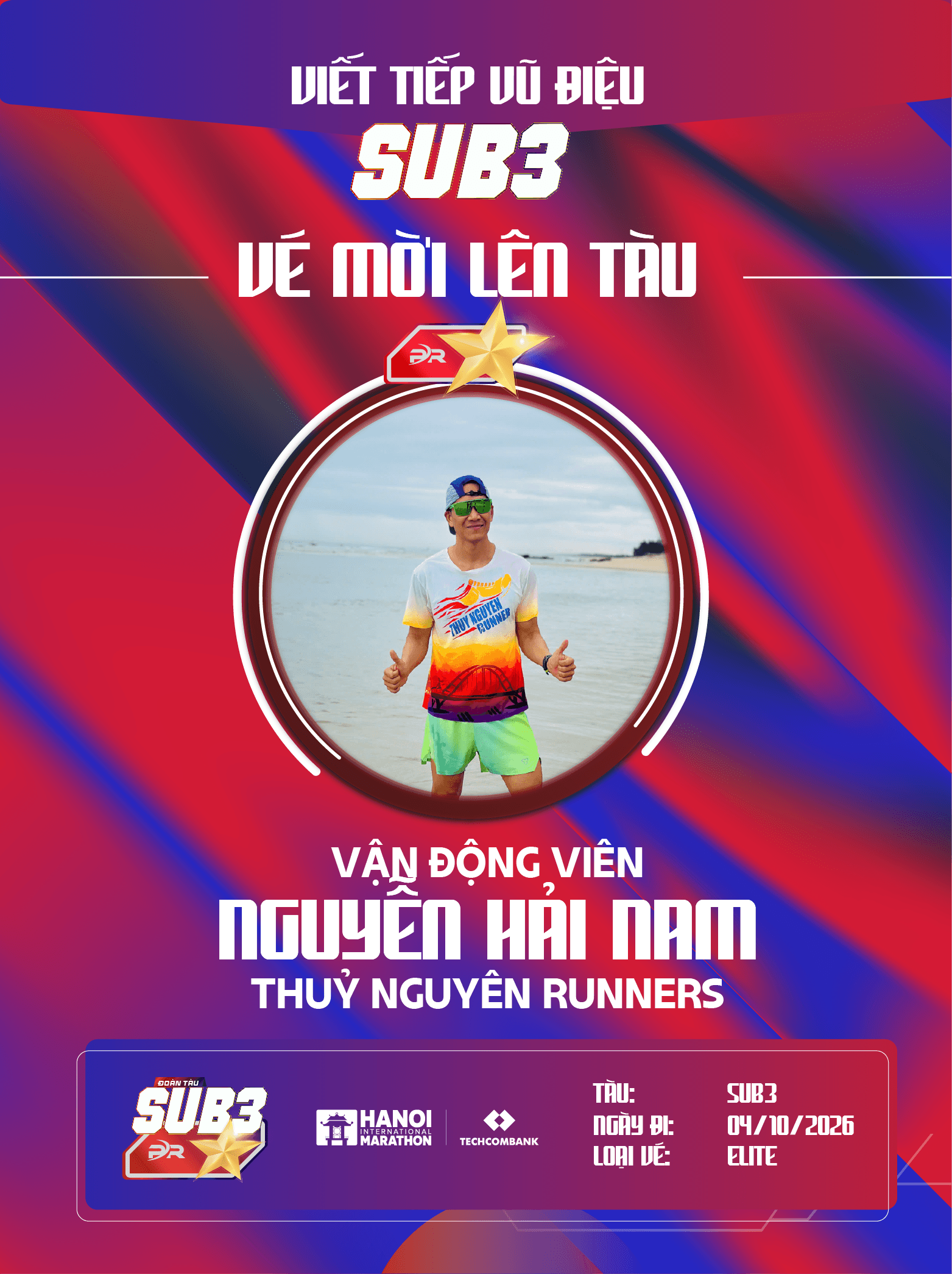 HÀNH TRÌNH CHINH PHỤC CÁC MỤC TIÊU CỦA CHIẾN BINH NGUYỄN HẢI NAM: NGƯỜI GIỮ NHỊP SUB 3 ĐẤT CẢNG