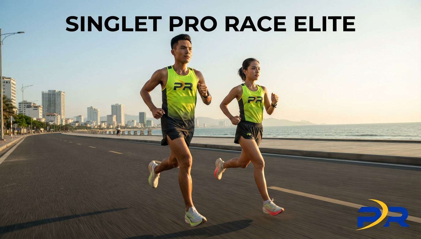 Thiết Kế Áo Singlet Đua Siêu Nhẹ Pro Race Cho Nhóm Vận Động Viên Elite Săn Giải
