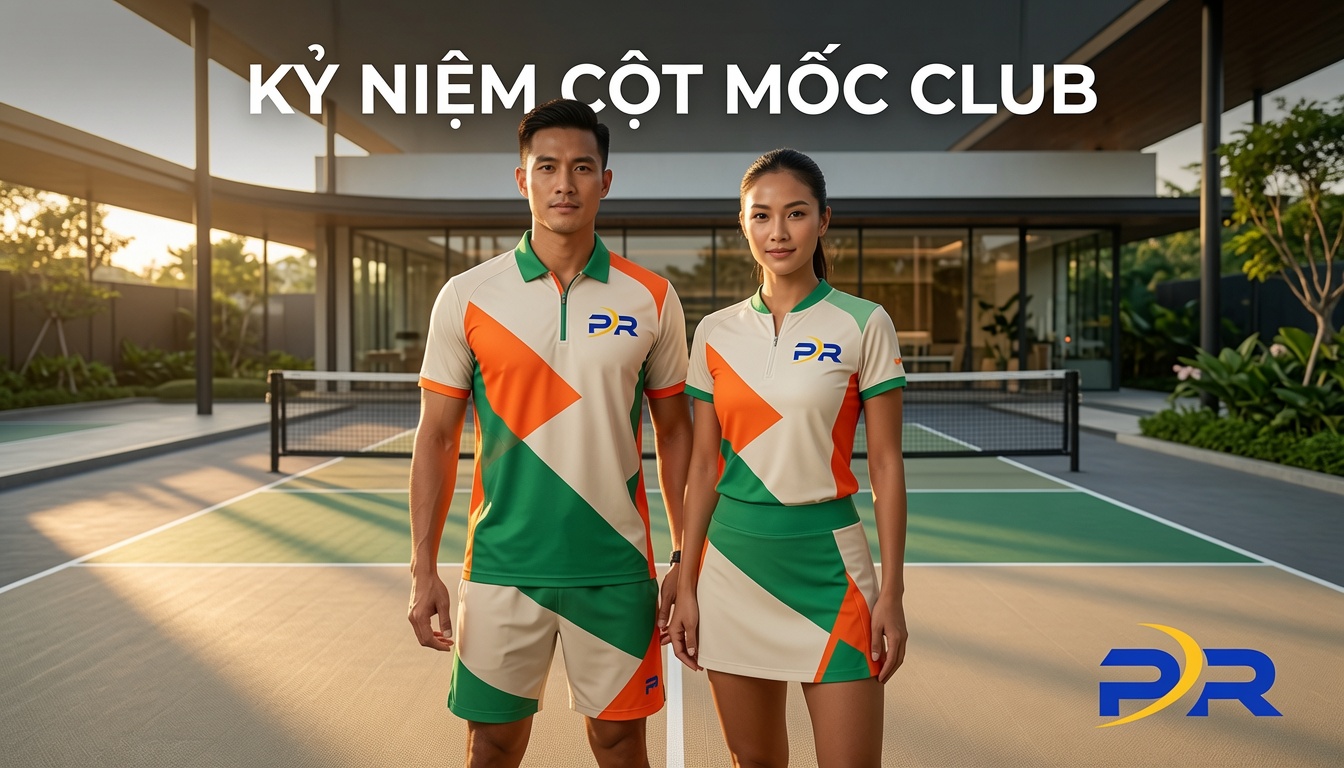 Thiết Kế Áo Kỷ Niệm Cột Mốc CLB Pickleball: Nghệ Thuật Đồng Phục Kinetik Và Nhận Diện Thương Hiệu Đỉnh Cao