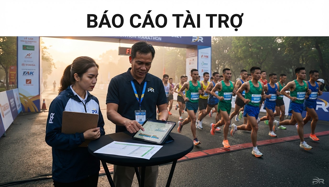 Hỗ Trợ Ban Tổ Chức Xây Dựng Báo Cáo Tổng Kết (Post-Race Report) Đo Lường Giá Trị Tài Trợ Trang Phục Chạy Bộ Chuẩn Quốc Tế
