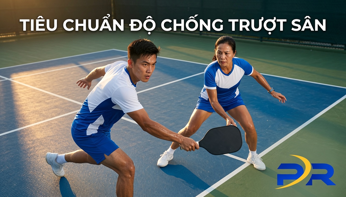 Mặt Sân Pickleball Nên Chống Trượt Ở Mức Nào? Tiêu Chuẩn Ma Sát Tối Ưu Cho Hiệu Suất Và An Toàn Chấn Thương