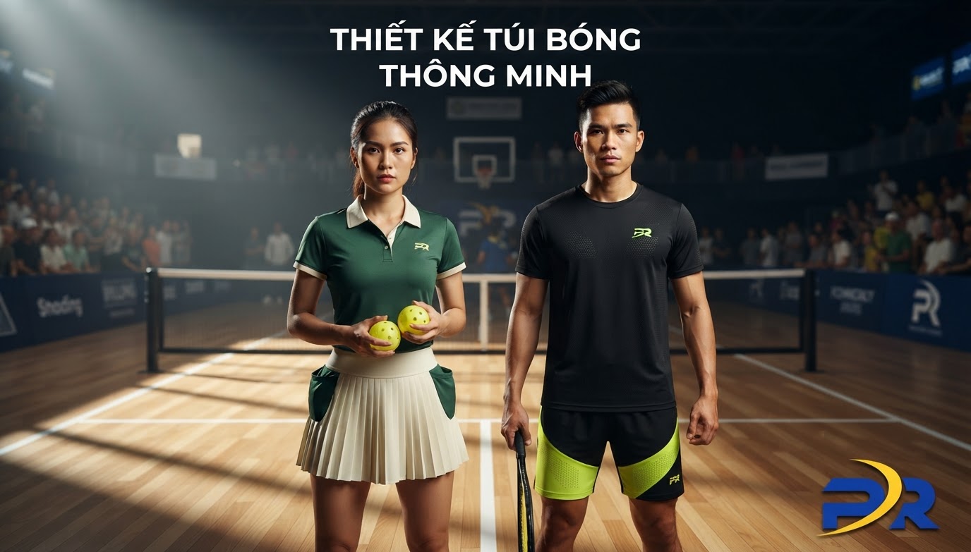 Thiết Kế Túi Bóng Thông Minh Trên Váy Và Quần Pickleball: Đựng Bóng Nhanh Gọn, Khóa Chặt Không Rơi Rớt