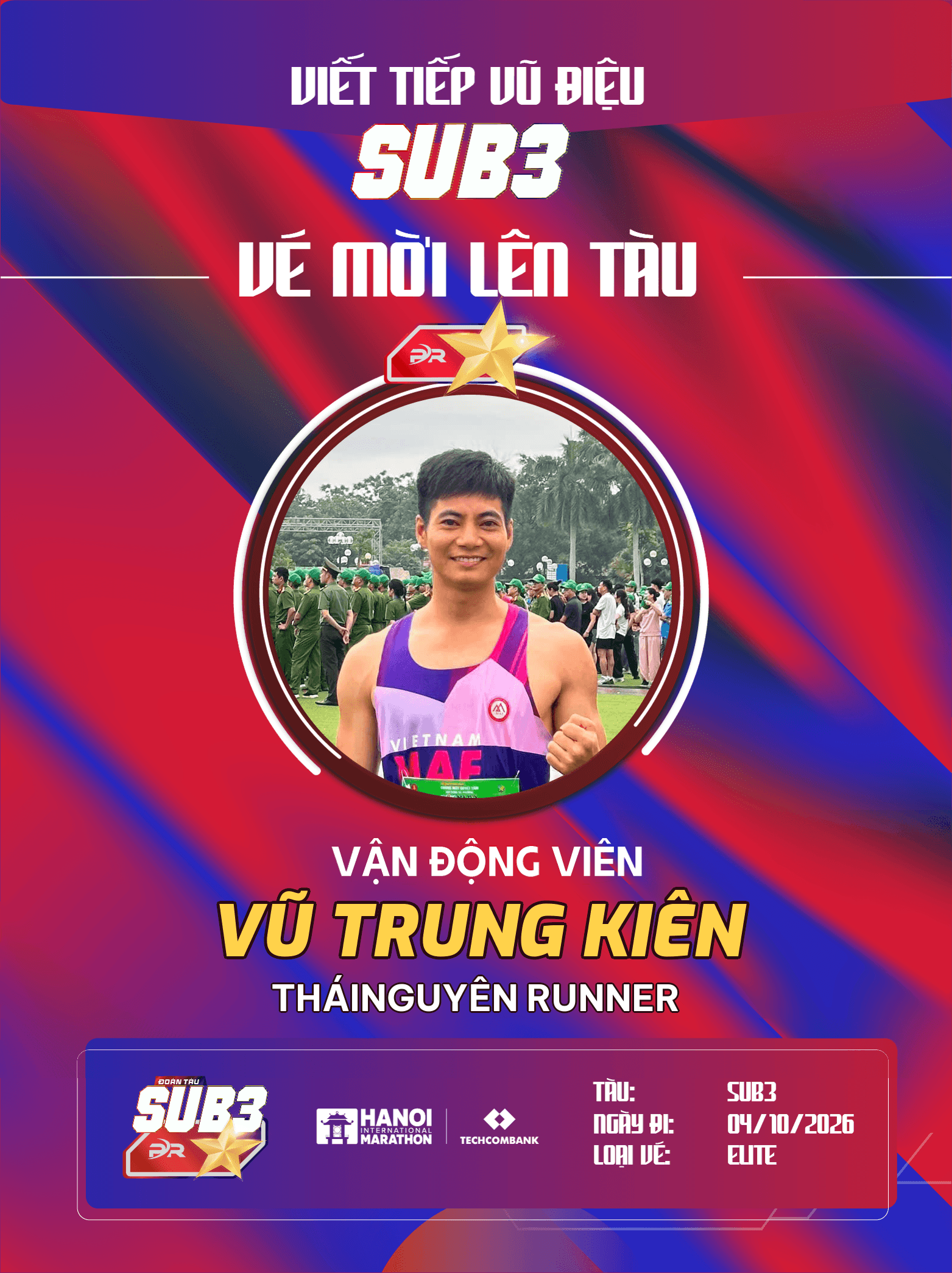 Vũ Trung Kiên – Bước Chạy Thép Của Người Công Nhân Thái Nguyên Chạm Tới Giấc Mơ Sub 3 Marathon