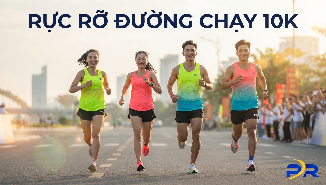 Thiết Kế Áo Thi Đấu Cự Ly Ngắn 5K Và 10K: Sắc Màu Trẻ Trung, Hiệu Năng Vượt Trội Và Sứ Mệnh Lan Tỏa Niềm Vui Chạy Bộ Cùng PR SPORT