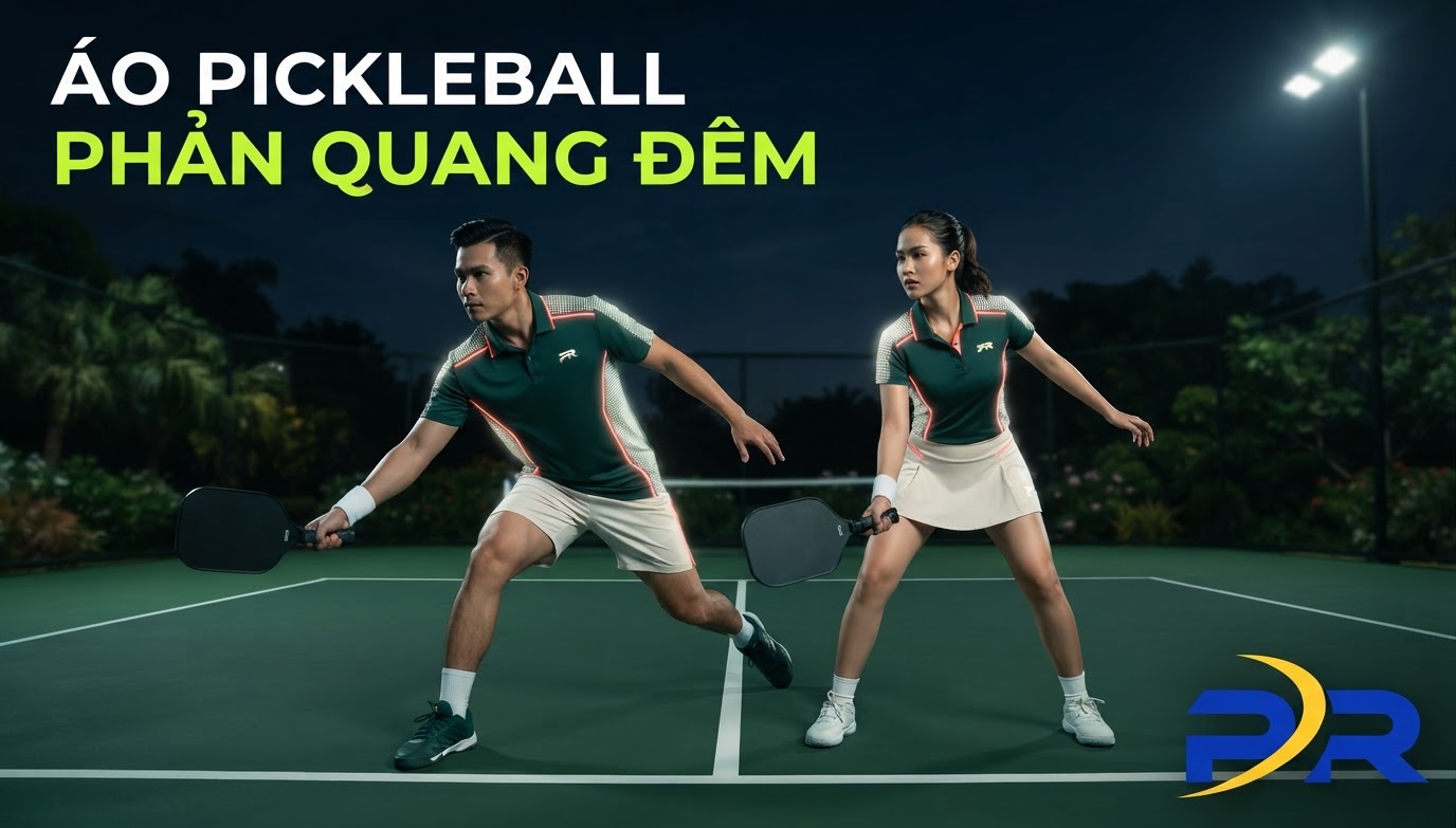 Giải Pháp Thiết Kế Áo Pickleball Phản Quang Chuyên Dụng Cho Trận Đấu Đêm