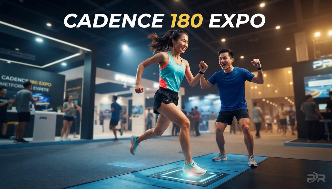 Minigame 'Thử Thách Nhịp Chân Cadence 180' Khuấy Động Không Khí Sôi Nổi Ngày Hội Expo Giải Chạy