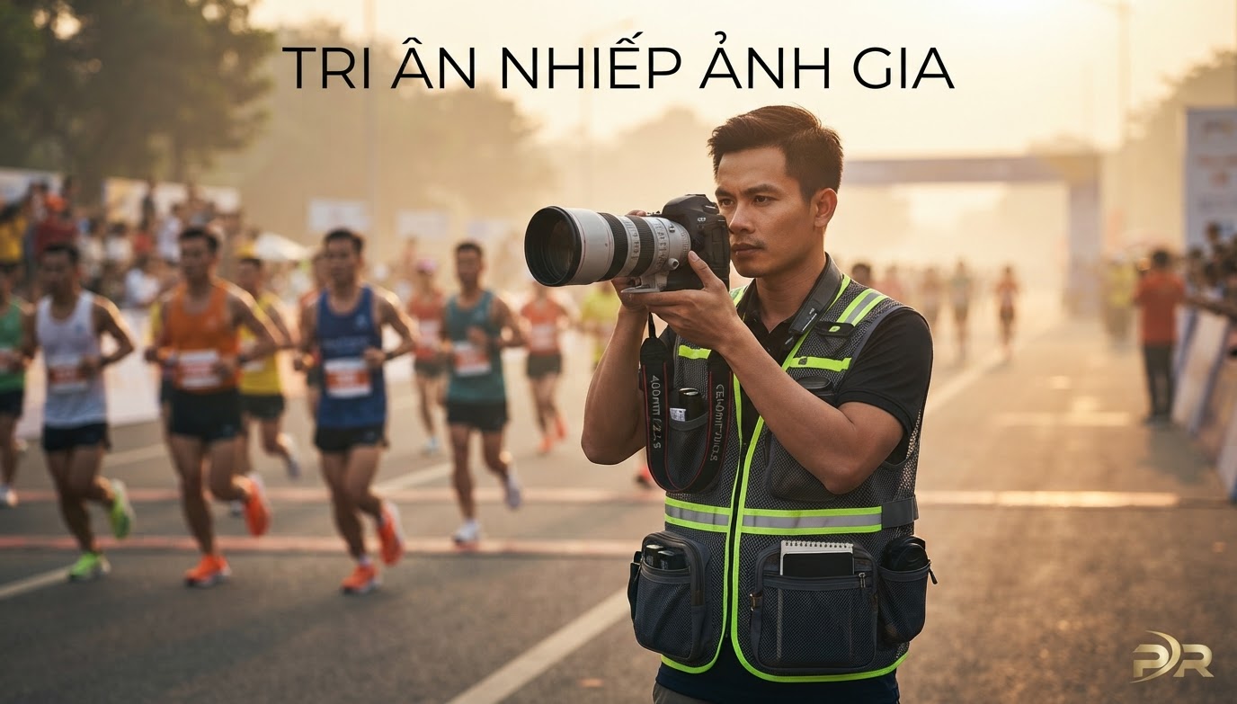 Chương Trình Tri Ân Nhiếp Ảnh Gia Đường Chạy: Giải Pháp Đồng Phục Kỹ Thuật & Hệ Sinh Thái Quà Tặng Đột Phá Từ PR SPORT
