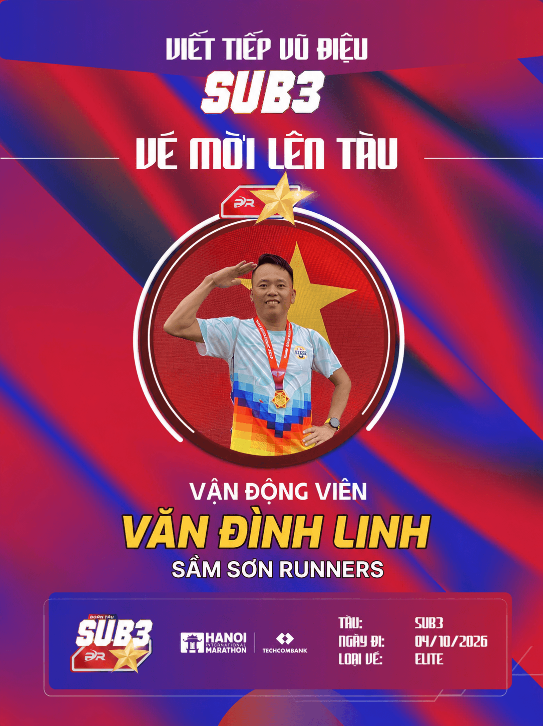 Văn Đình Linh – Nghị Lực Đất Biển Sầm Sơn Cùng Đoàn Tàu Sub 3 – 2026