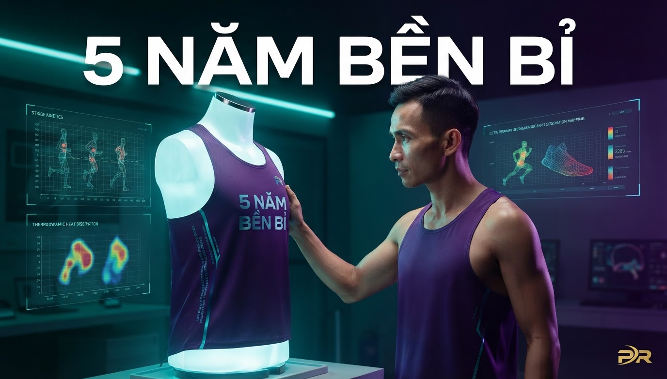 Chiếc Áo Vinh Danh 5 Năm Bền Bỉ: Giải Pháp May Đo Cá Nhân Hóa Tôn Vinh Kỷ Lục Rèn Luyện Bất Hủ Cùng PR SPORT