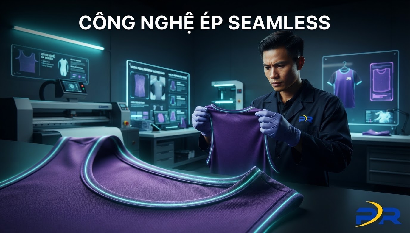 Giải Pháp Đường Viền Nẹp Cổ Và Lai Áo Ép Nhiệt Không Chỉ May (Seamless Bonded) Tùy Biến Chuyên Sâu
