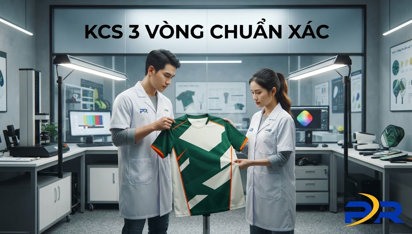 Tiêu Chuẩn Kiểm Soát Chất Lượng KCS 3 Vòng Nghiêm Ngặt Cho Từng Bộ Đồng Phục Pickleball Thi Đấu
