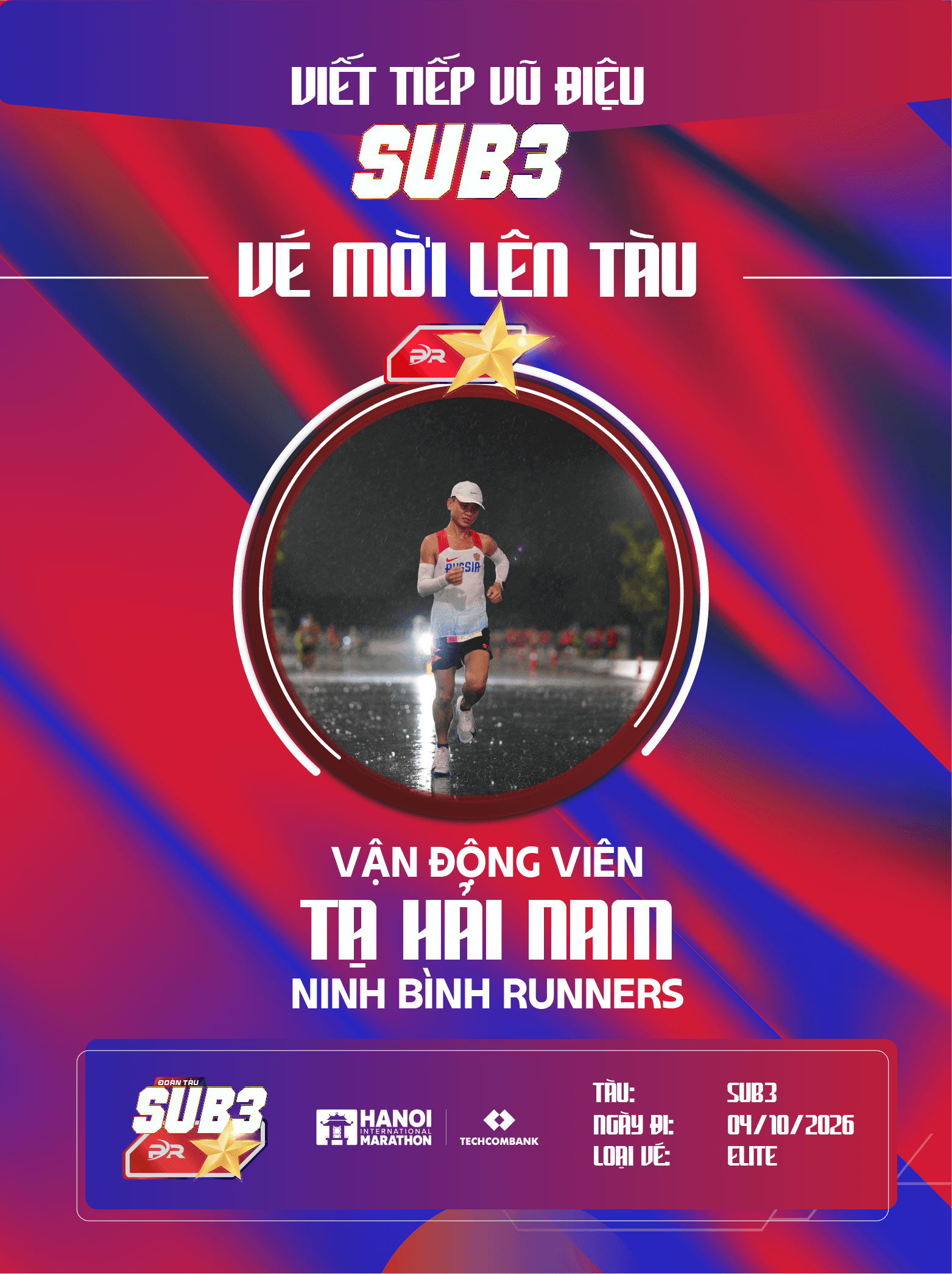 Tạ Hải Nam – Ngôi Sao Trẻ Ninh Bình Runner Bứt Tốc Cùng Đoàn Tàu Sub 3