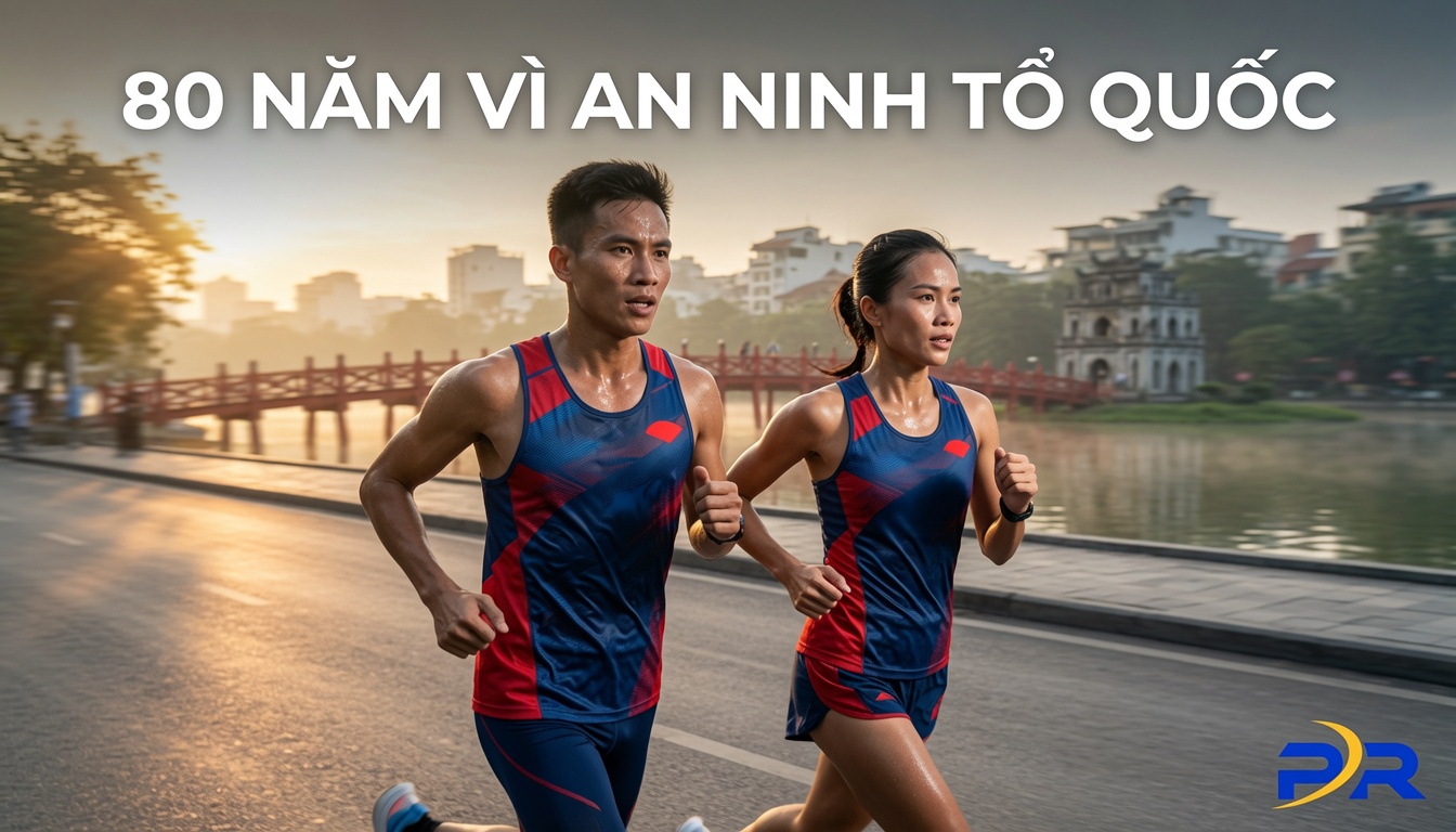 Hành Trình 80 Năm Vì An Ninh Tổ Quốc: Dấu Ấn Thể Thao Kỷ Niệm Và Vai Trò Trang Phục Chính Thức Từ PR SPORT