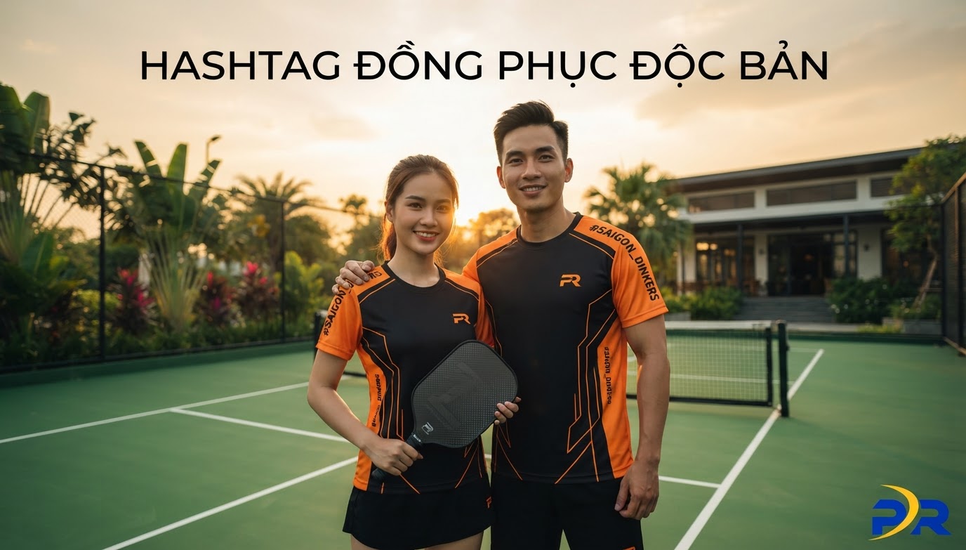Sức Mạnh Định Vị Thương Hiệu: Lợi Ích Cực Hạn Của Hashtag Độc Bản Trên Đồng Phục CLB Pickleball Cao Cấp