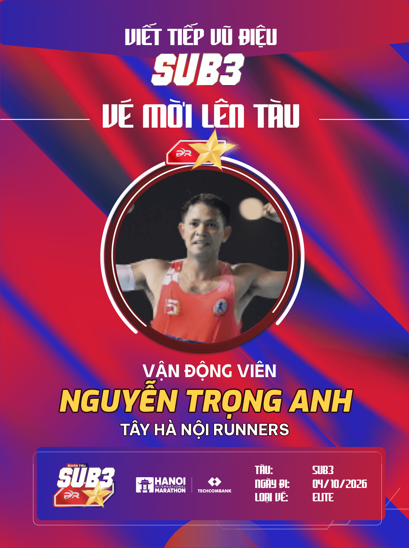 Nguyễn Trọng Anh: Bản Lĩnh Sub 3 Của Chân Chạy Tây Hà Nội Runners Trên Hành Trình Vượt Ngưỡng