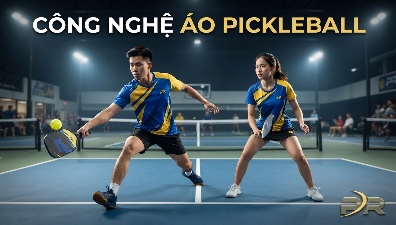 Quy Trình Sản Xuất Áo Pickleball Chuyên Nghiệp: Giải Mã Công Nghệ Sợi Động Học và Tiêu Chuẩn May Đo Cao Cấp