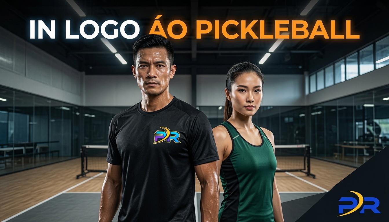 Giải Pháp In Logo Nhiều Màu Trên Áo Pickleball Nền Tối: Kỹ Thuật Định Danh Đồng Phục Hiệu Năng Cao