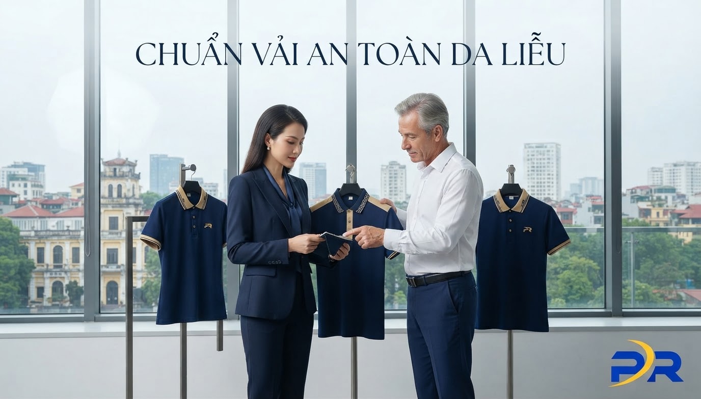 Tiêu Chuẩn Kiểm Nghiệm Vải May Đồng Phục Không Kích Ứng Da Nhạy Cảm Theo Chuẩn Da Liễu Quốc Tế