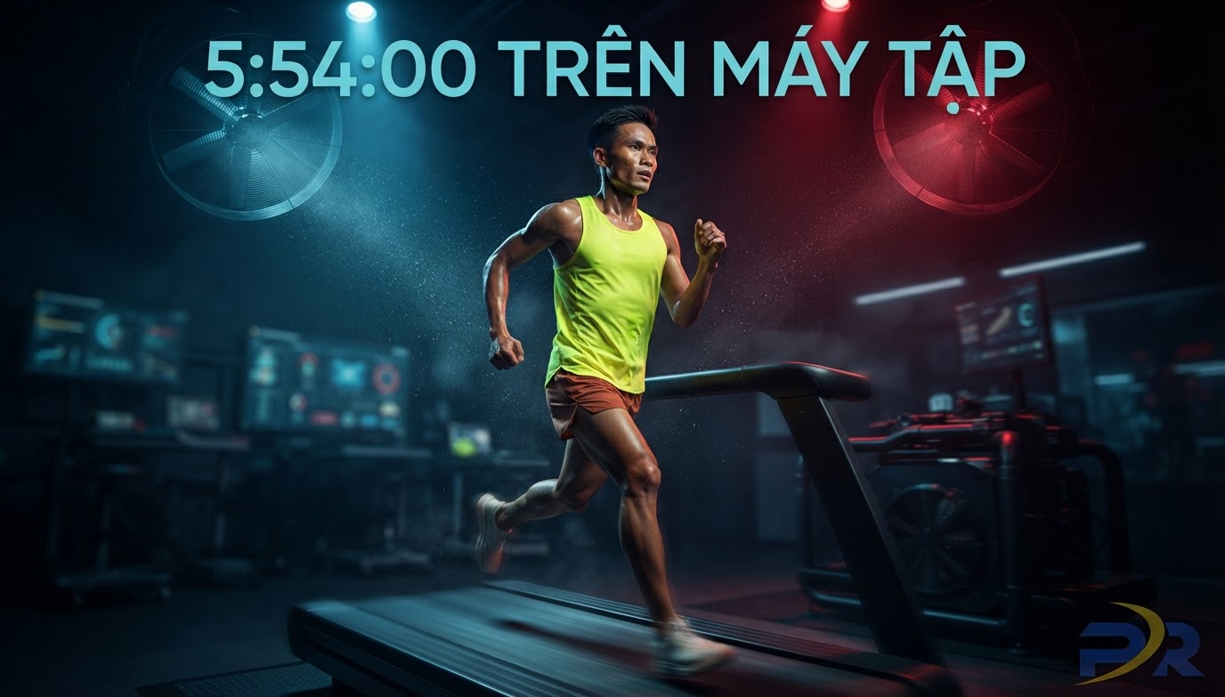 PHÁ VỠ GIỚI HẠN: KỶ LỤC THẾ GIỚI 100KM TRÊN TREADMILL VÀ NGHỆ THUẬT CHẾ NGỰ SỰ ĐƠN ĐIỆU CỦA PR SPORT