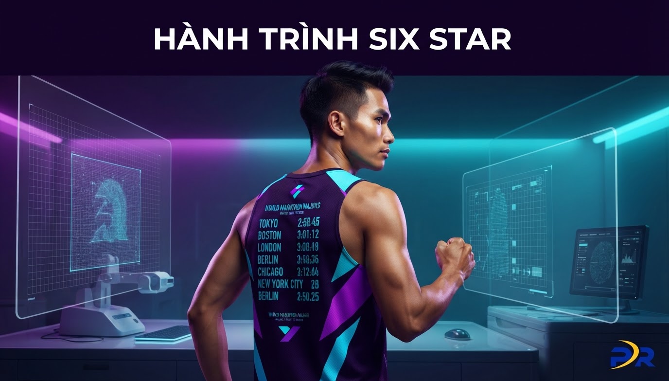 Thiết Kế Độc Bản Six Star Journey: Cá Nhân Hóa Hành Trình Chinh Phục 6 Giải Chạy Marathon Danh Giá Nhất Hành Tinh Trên Trang Phục PR Sport