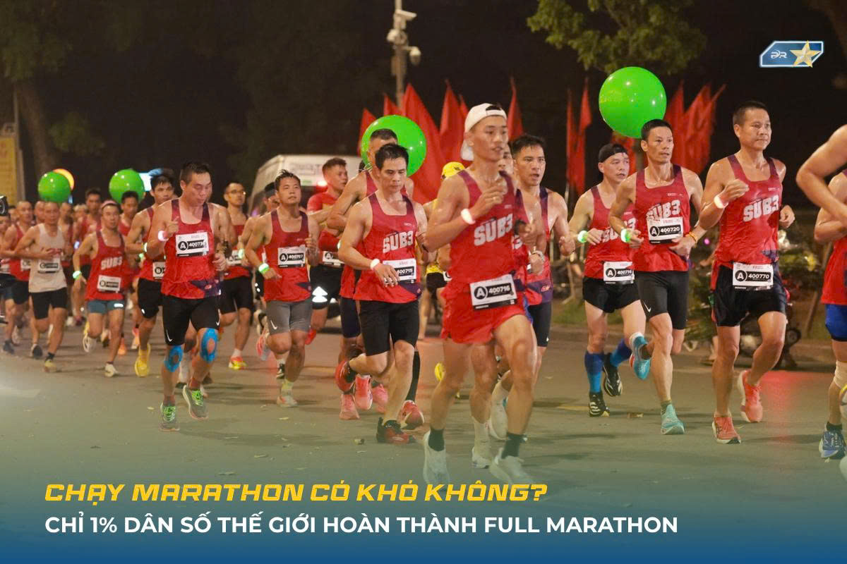 CHỈ 1% DÂN SỐ THẾ GIỚI CHẠY ĐƯỢC FULL MARATHON