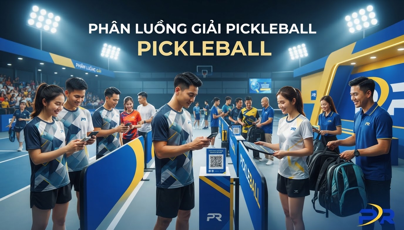 Hệ Thống Phân Luồng Khu Vực Check-in Giải Đấu Pickleball Chuyên Nghiệp: Tối Ưu Hóa Vận Hành Và Trải Nghiệm Vận Động Viên