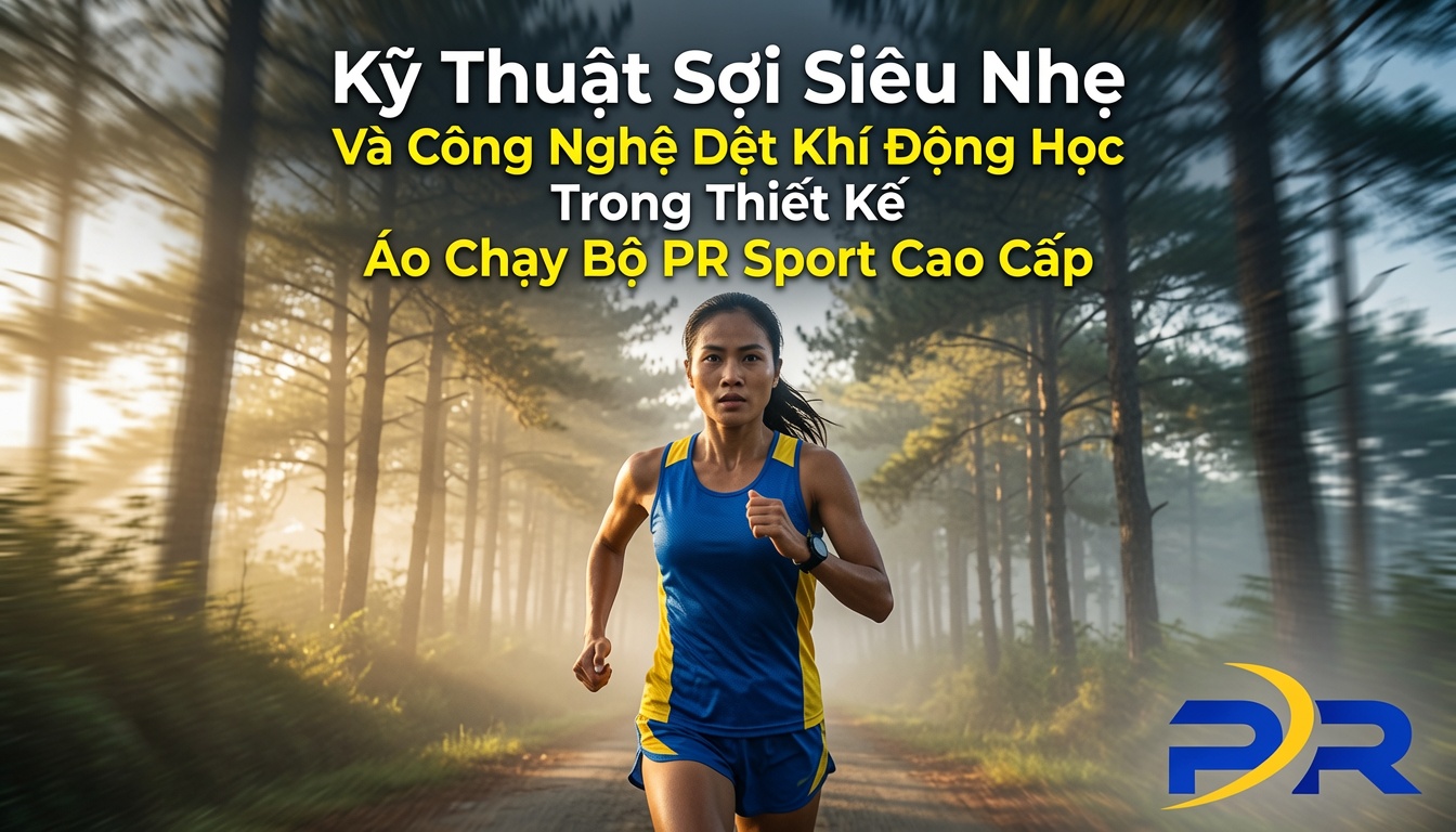 Kỹ Thuật Sợi Siêu Nhẹ Và Công Nghệ Dệt Khí Động Học Trong Thiết Kế Áo Chạy Bộ PR Sport Cao Cấp