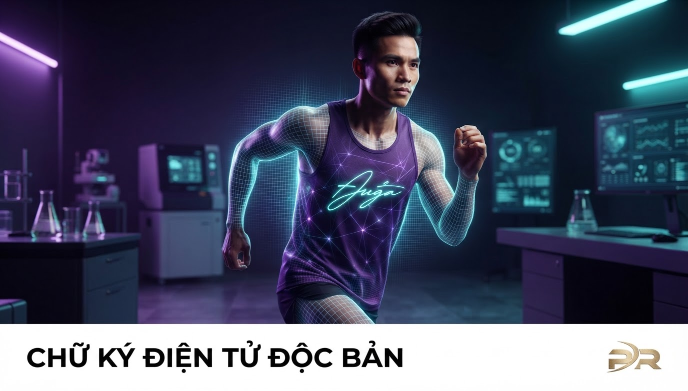 Cá Nhân Hóa Áo Chạy Bộ Theo Chữ Ký Điện Tử (Digital Signature): Kỷ Nguyên Mới Của Bản Sắc Thể Thao Độc Bản