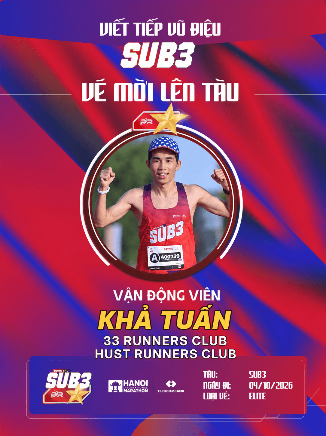 Chân Chạy Khả Tuấn: Bản Lĩnh Tốc Độ 1:18:54 HM Và Khát Vọng Viết Tiếp Vũ Điệu Sub 3 Tại Hà Nội 2026