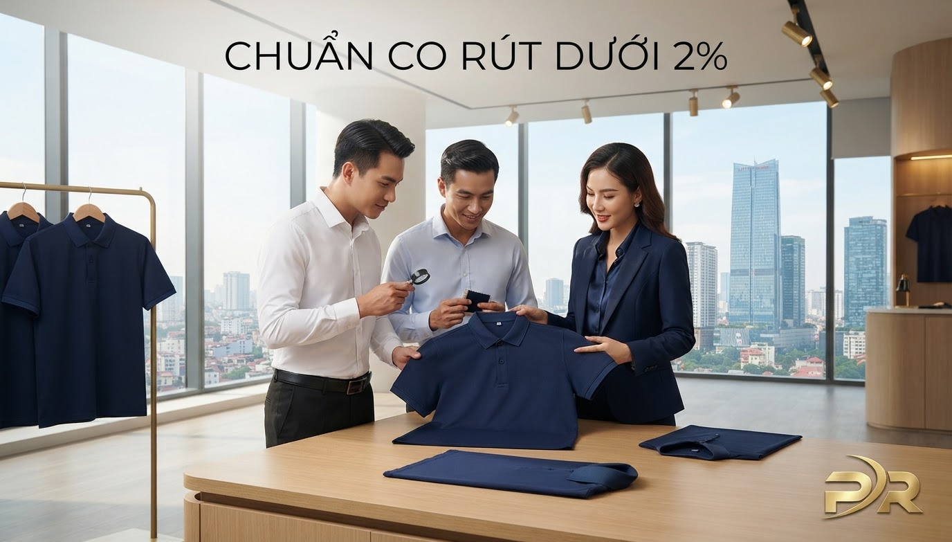 Kiểm Soát Độ Co Rút Nhiệt (Thermal Shrinkage) Dưới 2%: Chuẩn Mực Dệt May Đồng Phục Doanh Nghiệp Bền Đẹp Dài Lâu