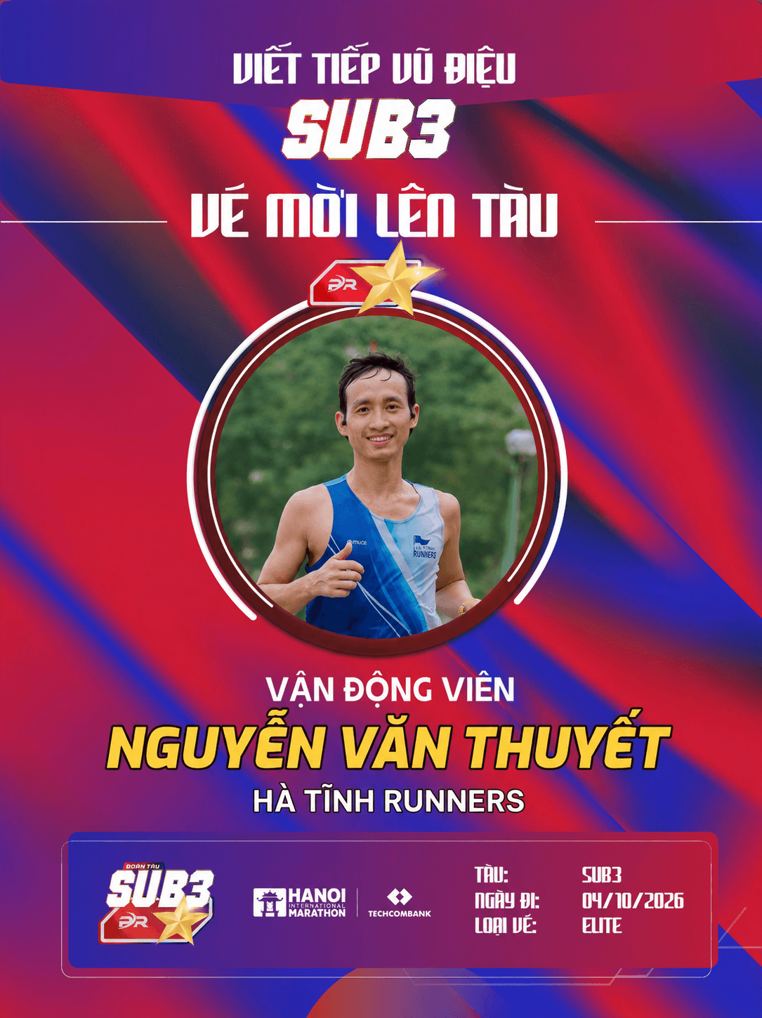 Nguyễn Văn Thuyết & Tấm Vé Đoàn Tàu Sub 3 – 2026: Bản Lĩnh Thủ Lĩnh Hà Tĩnh Runners Và Vũ Điệu Khát Vọng