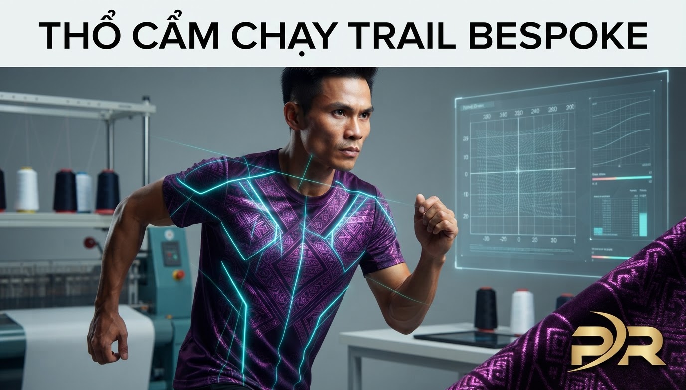 Nghệ Thuật Cá Nhân Hóa Họa Tiết Thổ Cẩm Tây Bắc & Tây Nguyên Trên Áo Chạy Trail Cao Cấp