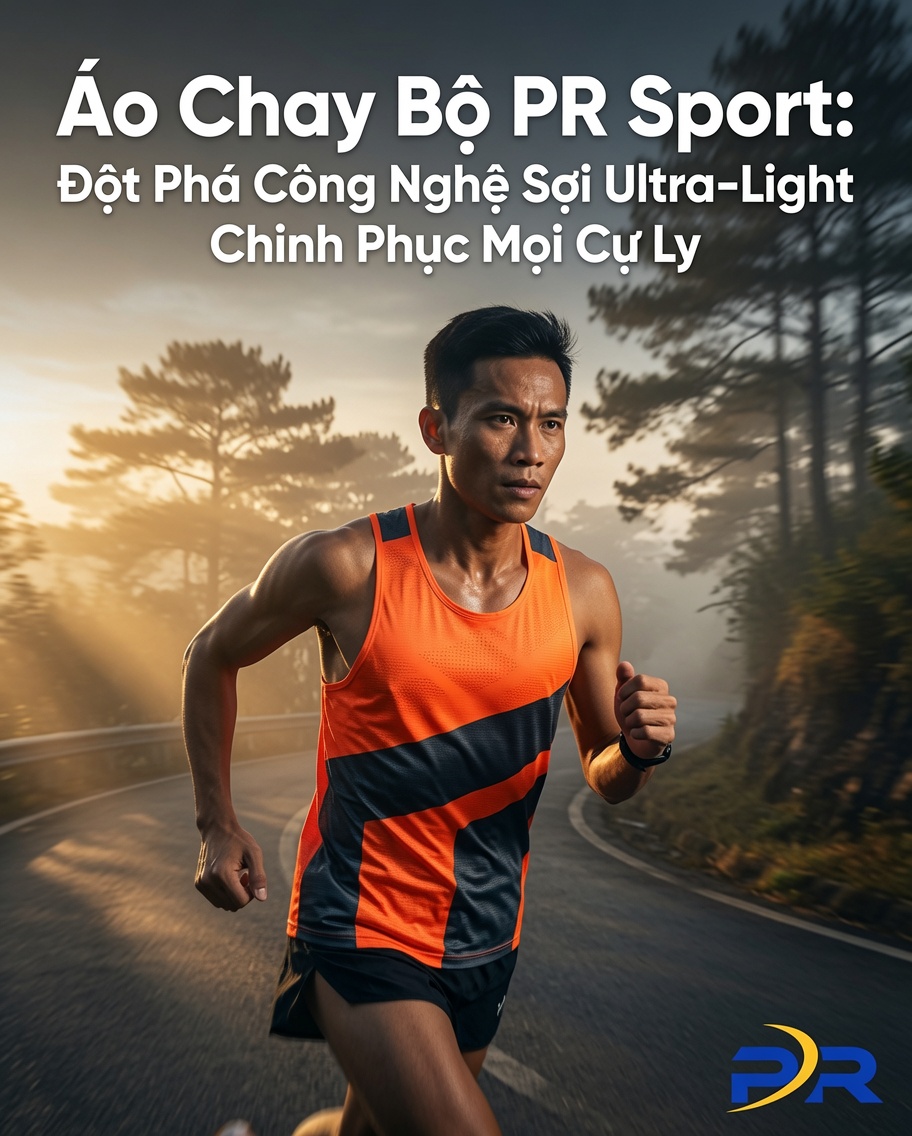 Áo Chay Bộ PR Sport: Đột Phá Công Nghệ Sợi Ultra-Light Chinh Phục Mọi Cự Ly