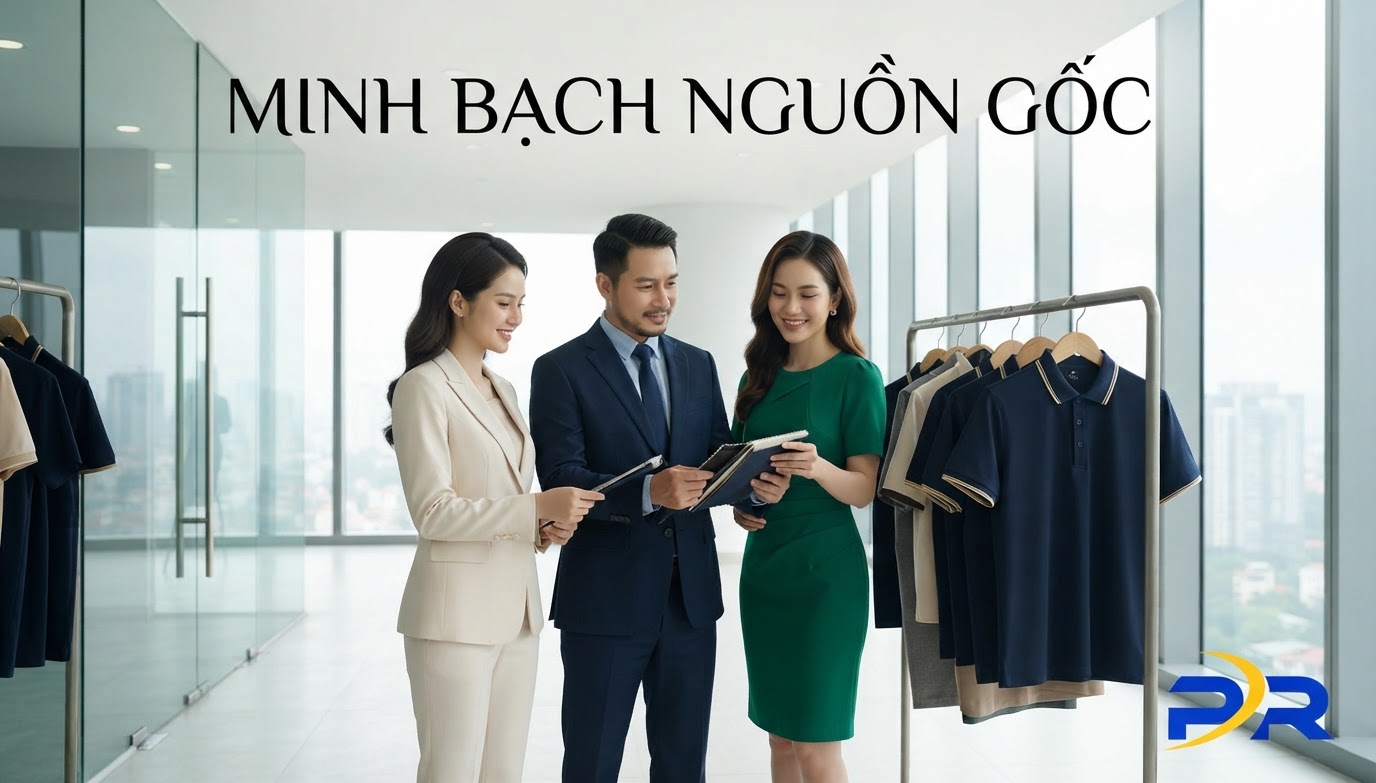 PR SPORT Cam Kết Minh Bạch Toàn Bộ Chứng Chỉ Nguồn Gốc Xuất Xứ Nguyên Phụ Liệu Đầu Vào Trong Sản Xuất Đồng Phục Doanh Nghiệp