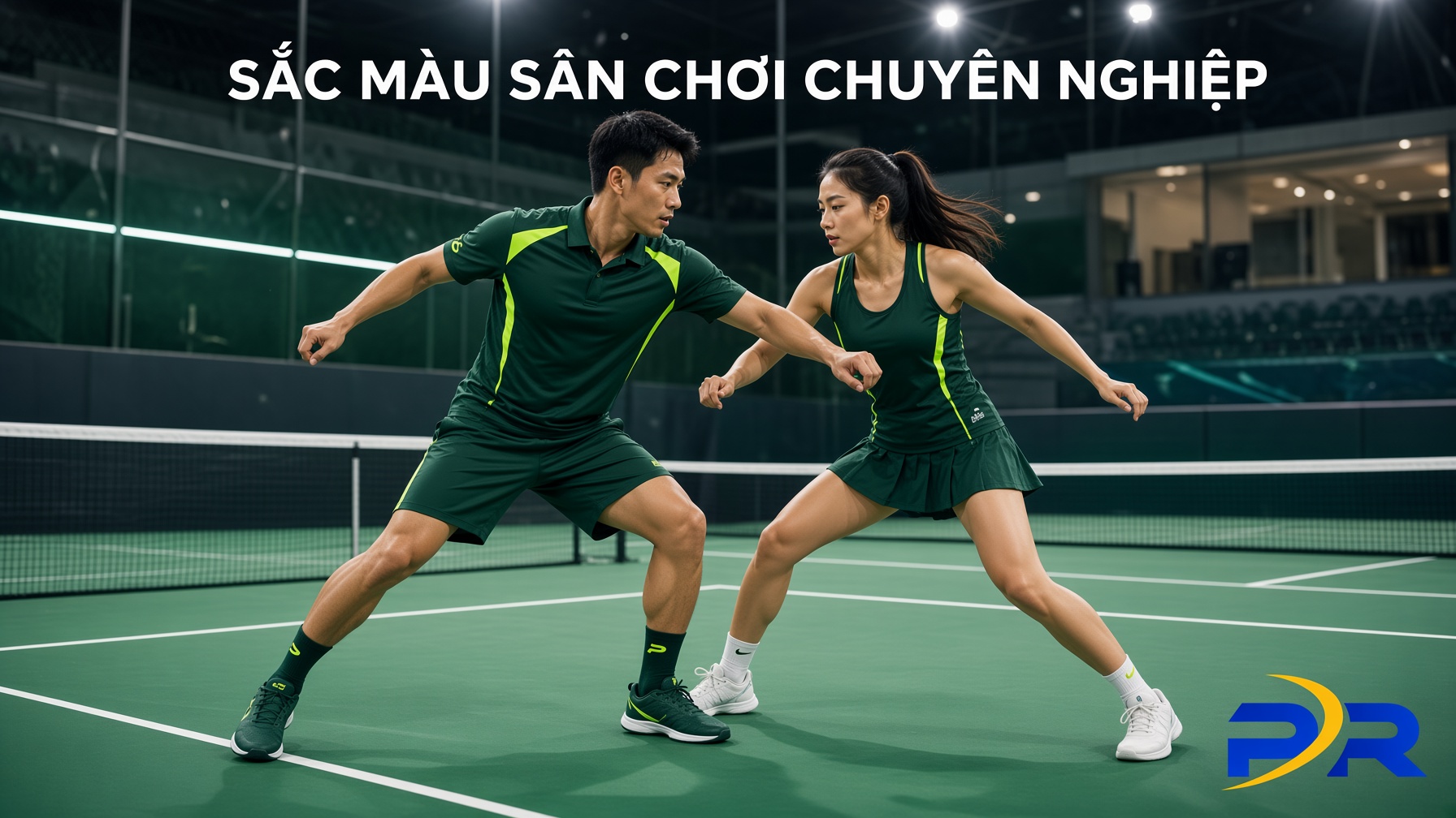 Phối Màu Áo Đồng Phục Pickleball Cho Sân Ánh Sáng Trắng: Giải Pháp Tối Ưu Thị Giác Và Định Vị Thương Hiệu Cao Cấp