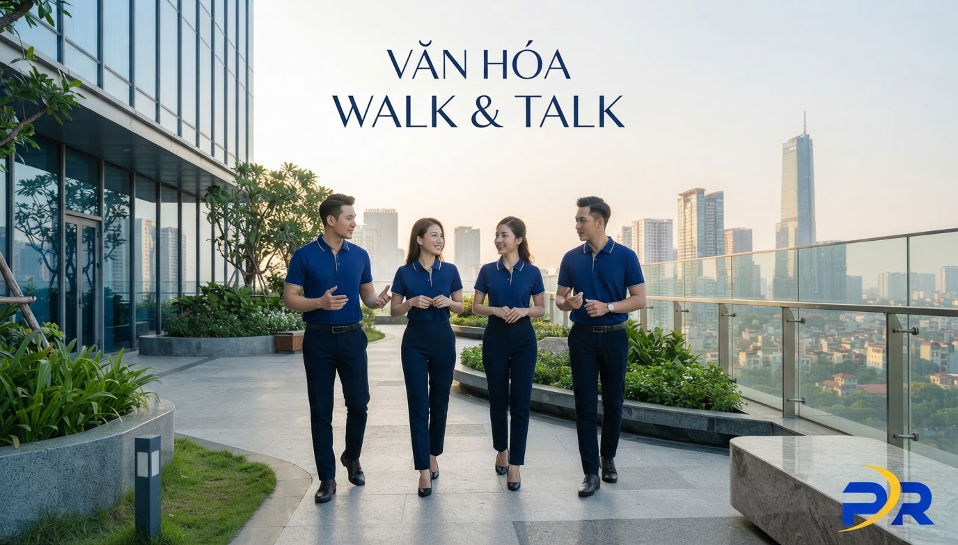 Xây Dựng Văn Hóa 'Walk & Talk': Chiến Lược Hội Họp 15 Phút Năng Động Và Giải Pháp Đồng Phục Doanh Nghiệp Hiện Đại