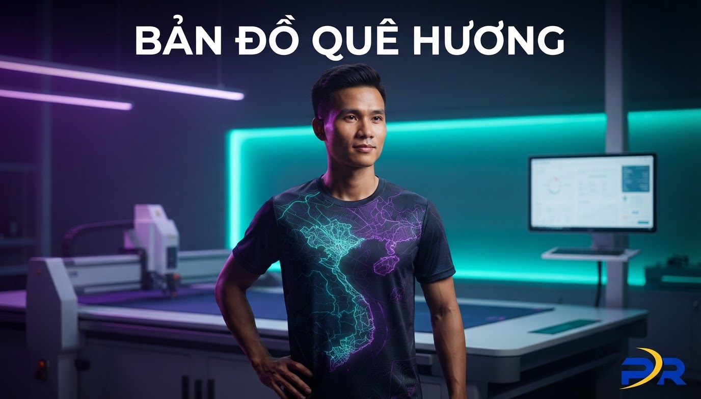 Cá Nhân Hóa Bản Đồ Quê Hương Và Tọa Độ Địa Lý Trên Áo Chạy Bộ: Dấu Ấn Nguồn Cội Trên Mỗi Bước Chạy