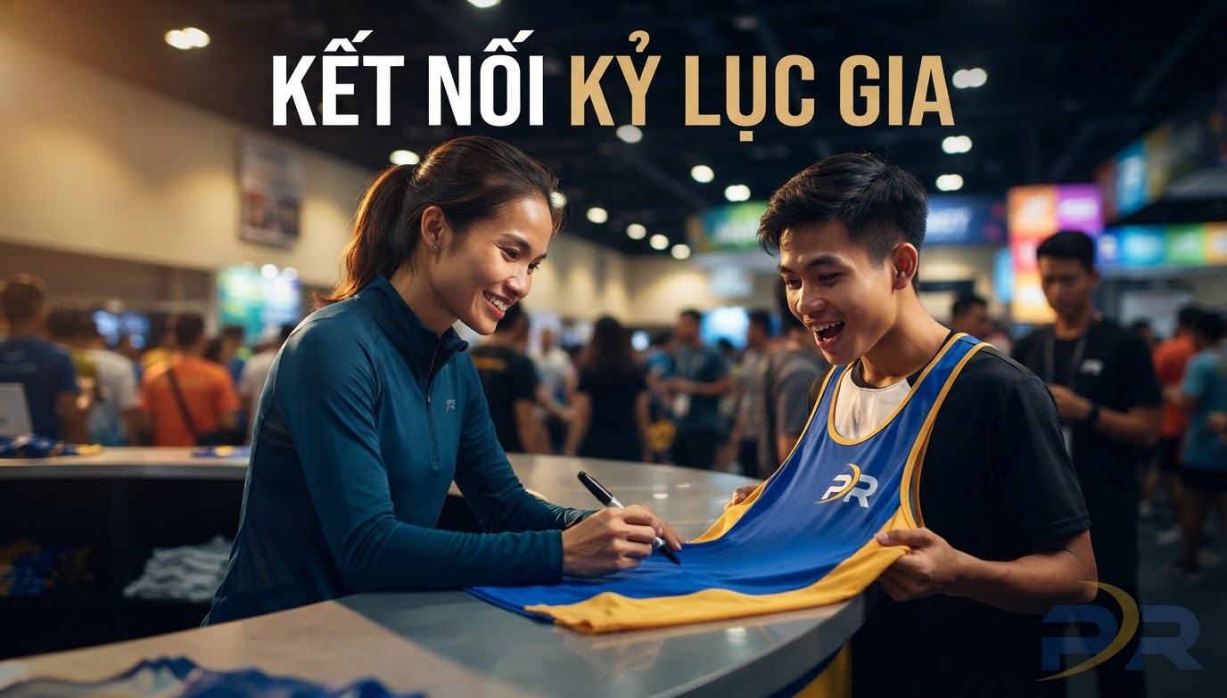 Tổ Chức Buổi Giao Lưu Ký Tặng Áo Đấu Cùng Các Kỷ Lục Gia Điền Kinh Quốc Gia Tại Gian Hàng PR Sport: Tiếp Lửa Đam Mê Chinh Phục Đường Chạy