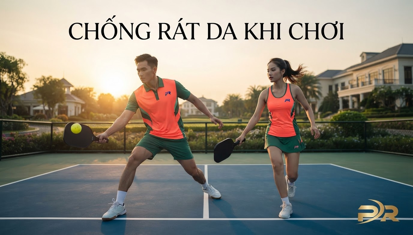 Giải Pháp Khắc Phục Rát Da Khi Chơi Pickleball Liên Tục: Thiết Kế Đồng Phục Chuyên Dụng Từ PR SPORT