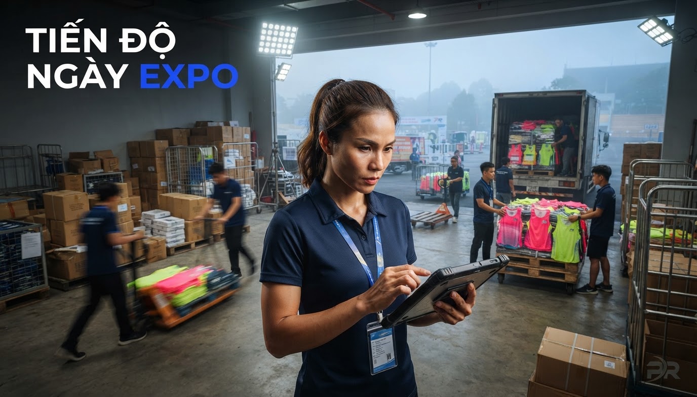 Giao Hàng Đúng Ngày Expo: Bài Toán Hậu Cần Tối Hạn Của Nhà Cung Cấp Trang Phục Marathon