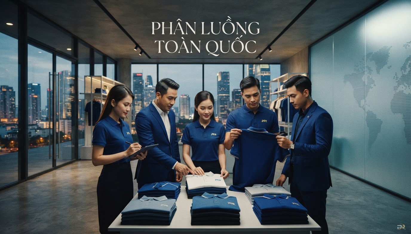 Chiến Lược Bố Trí Tuyến Giao Đồng Phục Phân Luồng Linh Hoạt Đến 50 Chi Nhánh Toàn Quốc Trong 24 Giờ