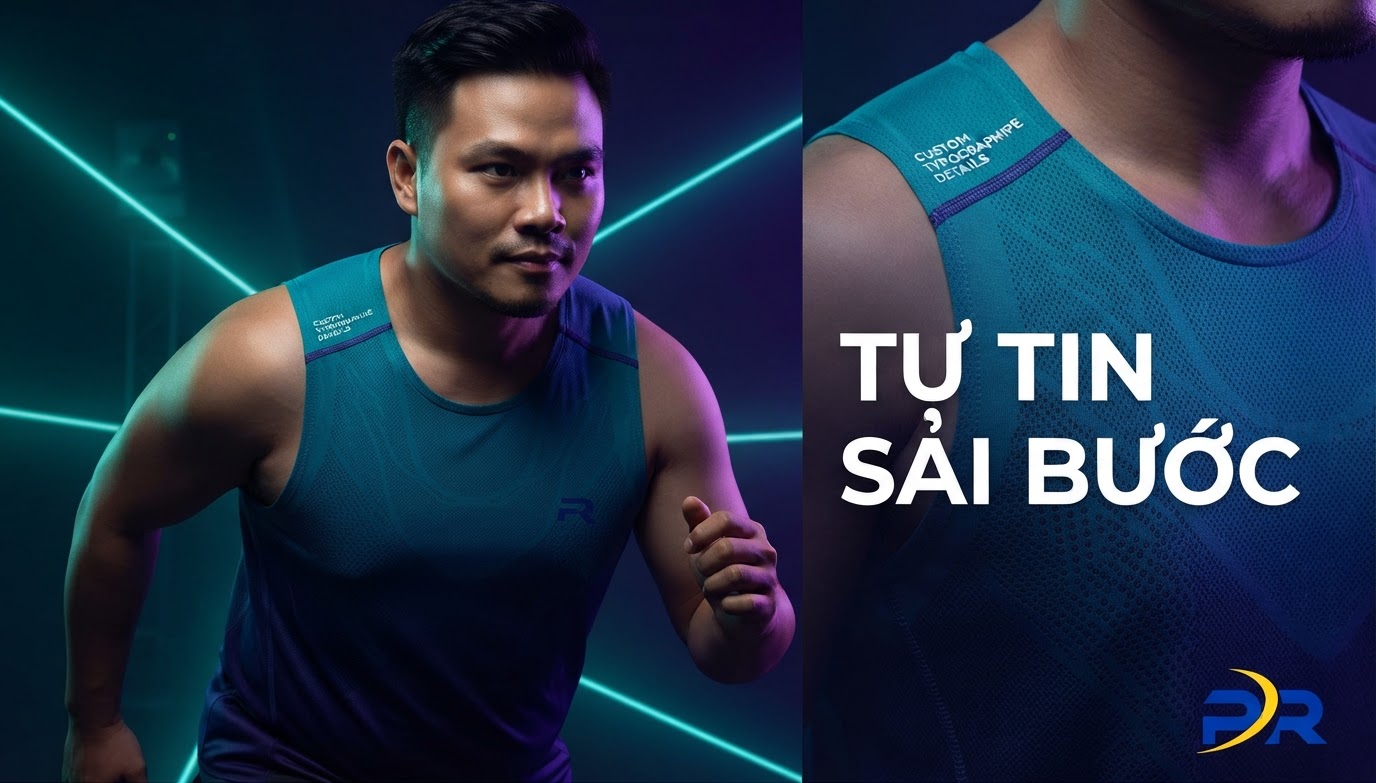 Giải Pháp May Đo Áo Chạy Bộ Big Size Từ 3XL Đến 5XL: Khoa Học Ergonomic Cho Runner Ngoại Cỡ Tự Tin Sải Bước