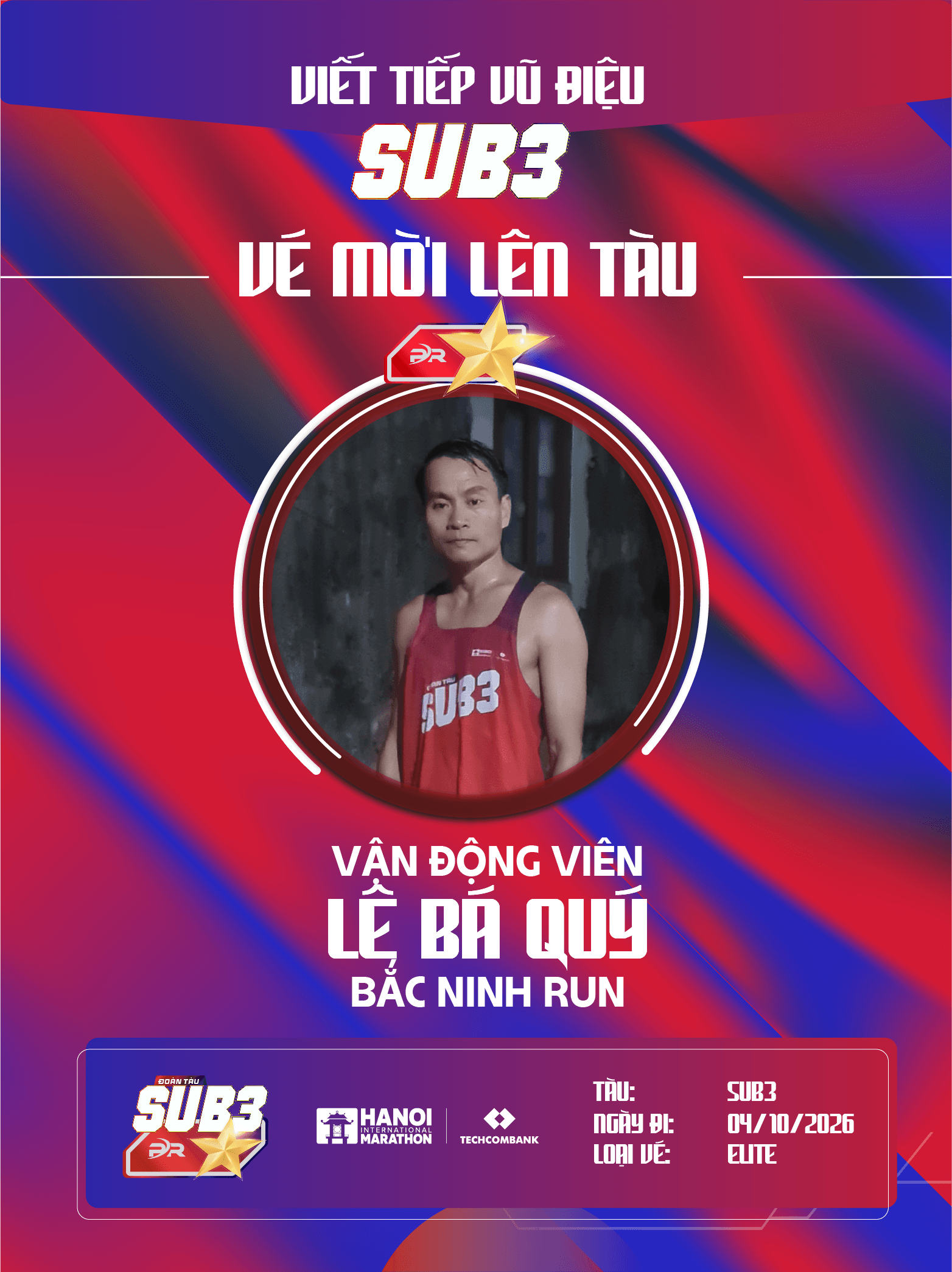 HÀNH TRÌNH VƯỢT QUA 2 GIÂY ĐỊNH MỆNH: 'LỚP TRƯỞNG LỚP MẦM' LÊ BÁ QUÝ LÊN ĐOÀN TÀU SUB 3 – 2026